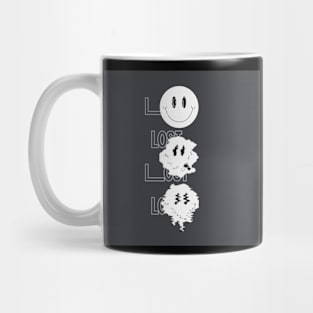 Lost distorted smiley face Mug